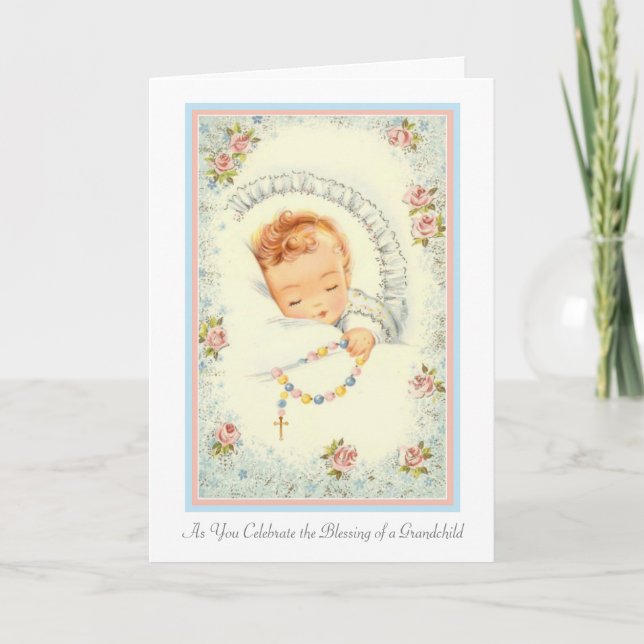 New Baby Grandchild Grandparents Card (Front)