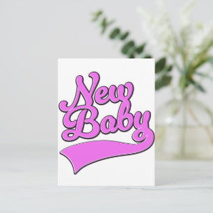 New Baby Holiday Postcard