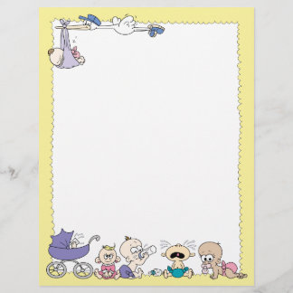 New Baby Letterhead