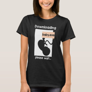 New Baby Loading Computer Science New Dad Mum T-Shirt