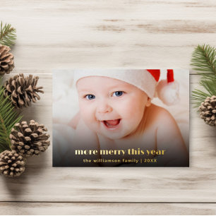 New Baby More Merry This Year   Christmas Card