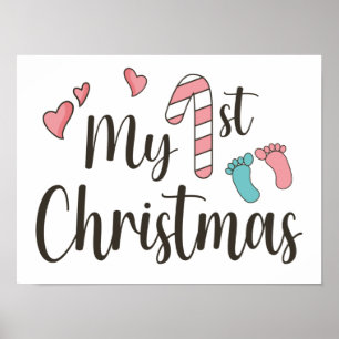 New Baby - My First Christmas  Poster