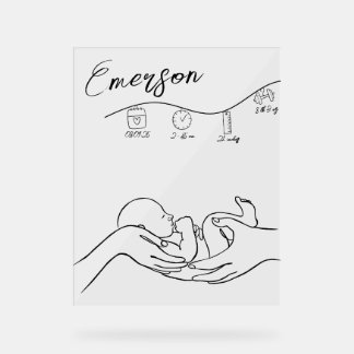 New Baby Nursery Welcome Acrylic Sign