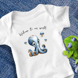 New Baby Octopus Welcome Bodysuit