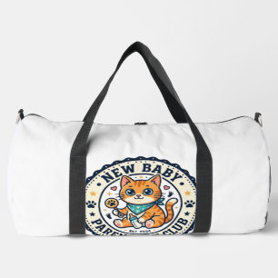 New Baby Parent Cat Cat Mum Gift Idea - New Baby P Duffle Bag