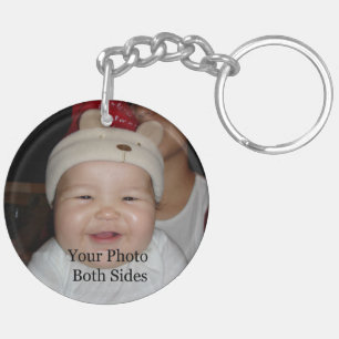 New Baby Photo Key Ring