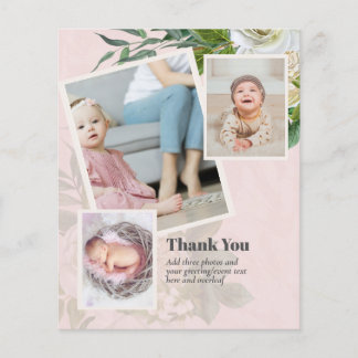 New Baby Photo Thank You Cards Modern Budget