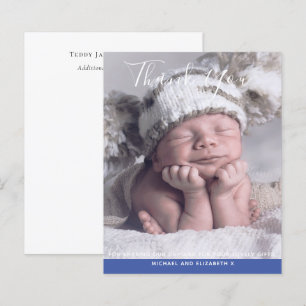 New Baby Photo Thank You Cards Modern Budget