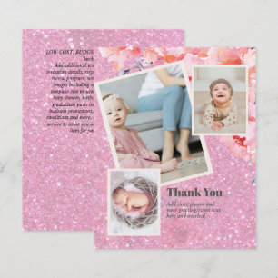 New Baby Photo Thank You Cards Modern Budget