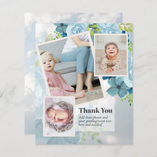 New Baby Photo Thank You Cards Modern Budget