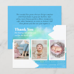 New Baby Photo Thank You Cards Modern Budget