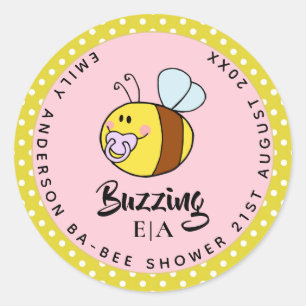 New Baby Photo Thank You Cards Modern Budget Classic Round Sticker