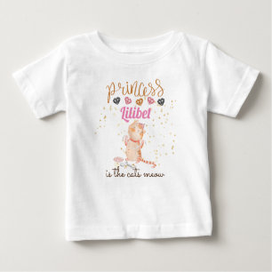 New Baby Princess Lilibet Cute Kitten Named Baby Baby T-Shirt