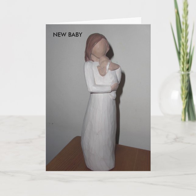 NEW BABY proud mom Card (Front)