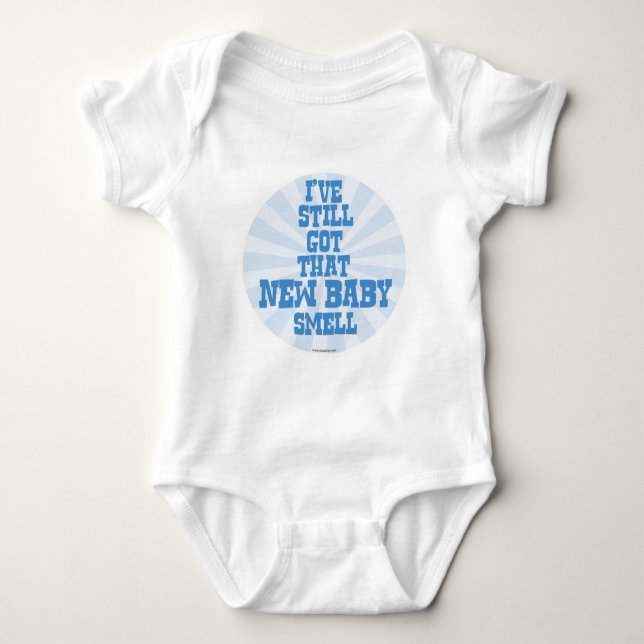 New Baby Smell Blue Bodysuit (Front)