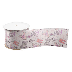 New Baby Teddy Bears Satin Ribbon