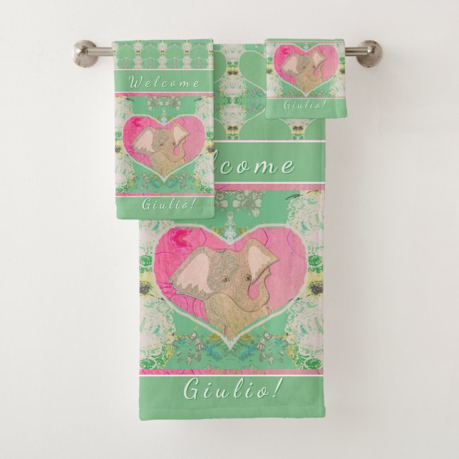 New Baby w/Elephant Towel (Insitu)