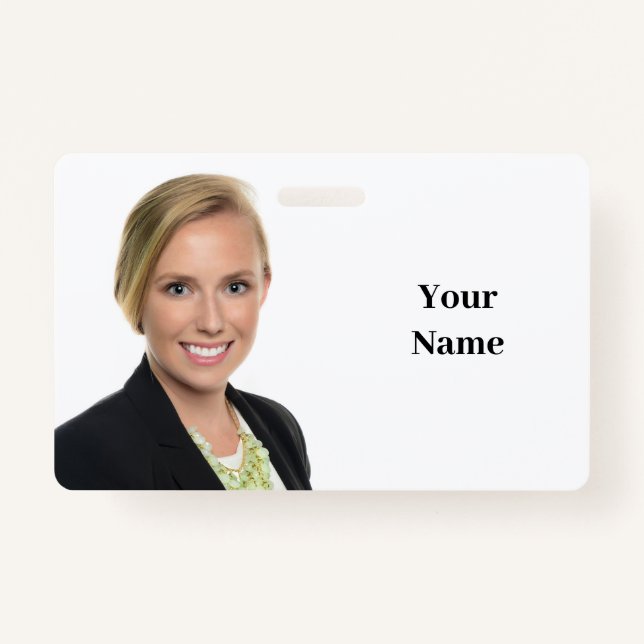 NEW! Badge - Horizontal - Custom ID Badge (Back)