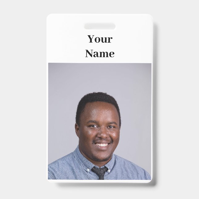 NEW! Badge - Vertical - Custom ID Badge (Front)