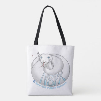New Ball Python Keepers Yuki Logo white tote