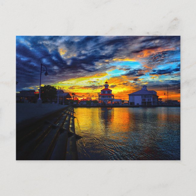 New Basin Canal Lighthouse Postcard (Front)