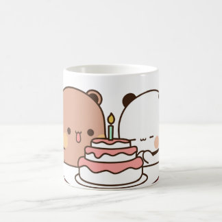 new bear and panda bubu dudu coffee mug