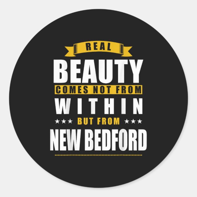 New Bedford - Funny D City Gift  Classic Round Sticker (Front)