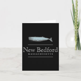 New Bedford Machusetts Vintage Whale Design  Card