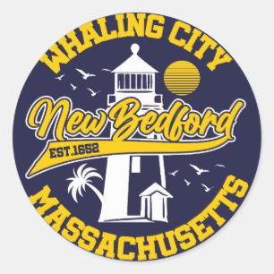 New Bedford,Massachusetts Classic Round Sticker