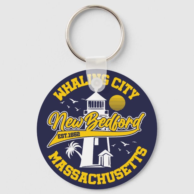 New Bedford,Massachusetts Key Ring (Front)