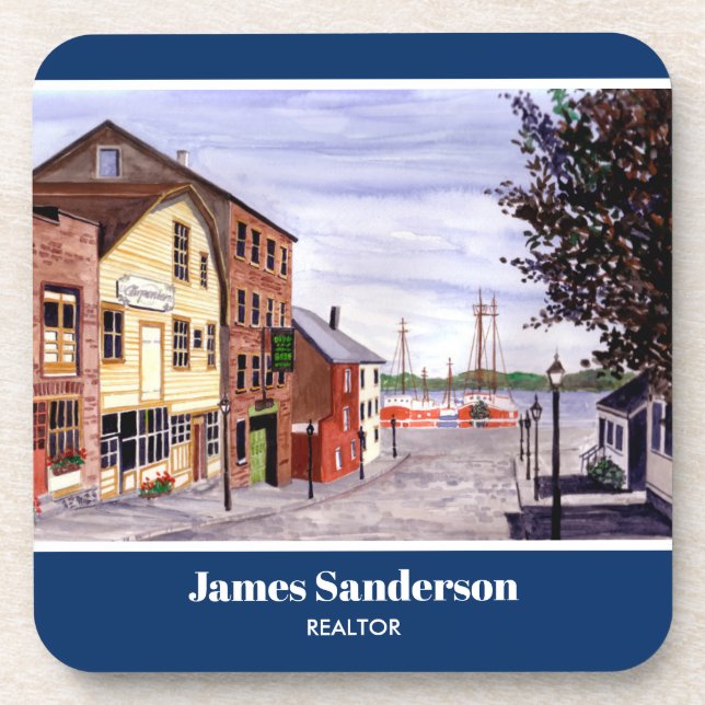 New Bedford Massachusetts New England Painting Coaster (Front)