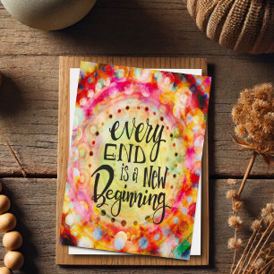 ‘New Beginning’ Inspirational Pretty Card