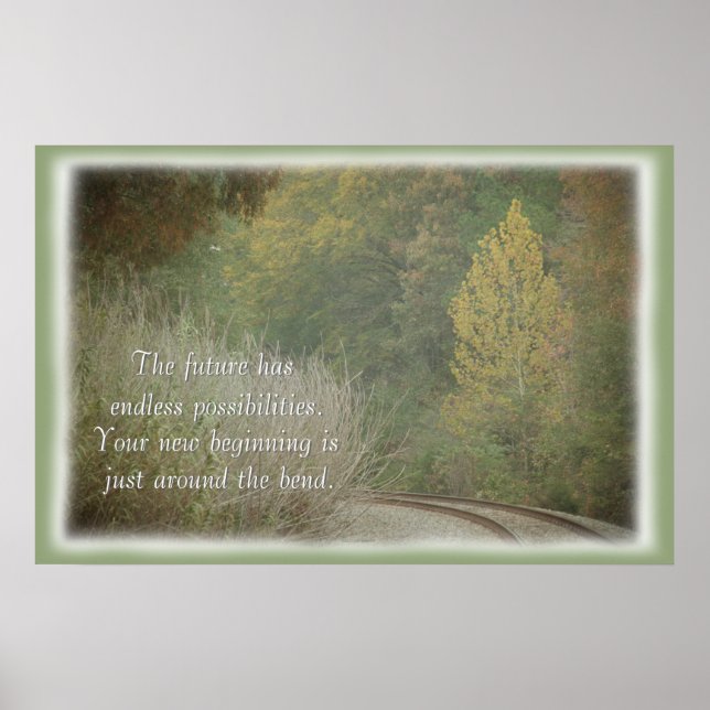 New Beginning motivational poster (Front)