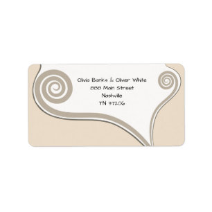 New Beginning - Stylish Spring Wedding Label
