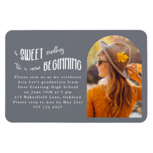 New Beginnings 2023 Photo Graduation Party Magnet