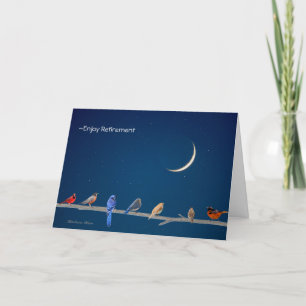 New Beginnings: Birds on the wire: Card