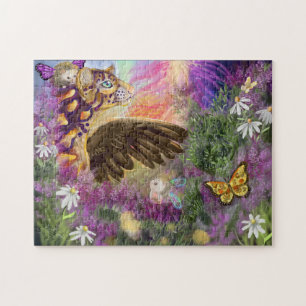 New Beginnings Clouded Leopard Fantasy Art Jigsaw Puzzle