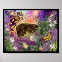 New Beginnings Clouded Leopard Fantasy Art
