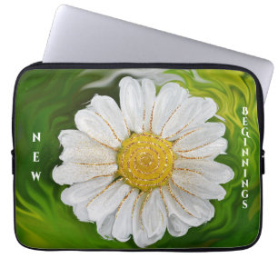 New Beginnings - Daisy flower power Laptop Sleeve