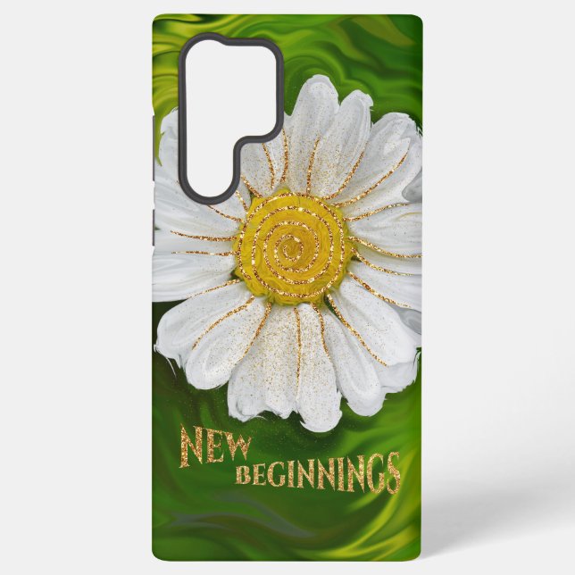 New Beginnings - Daisy flower power Samsung Galaxy S22 Ultra Case (Back)