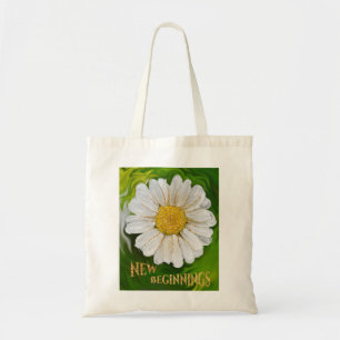 New Beginnings - Daisy flower power Tote Bag