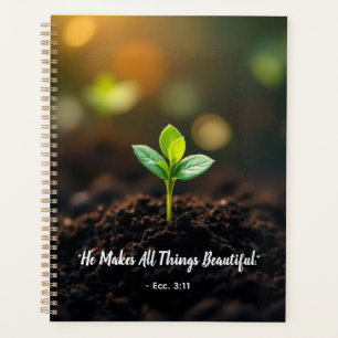 New Beginnings Growth Journal - Seedling in Good S Planner