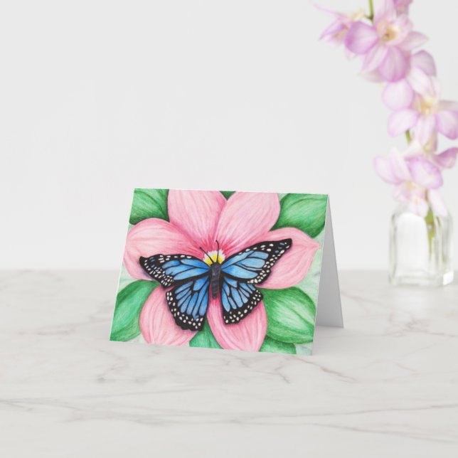 New Beginnings Inspirational Note Card (Orchid)