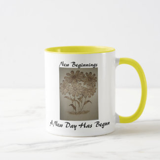 New Beginnings Ohhh! Daisy's!! 15oz Ringer Mug