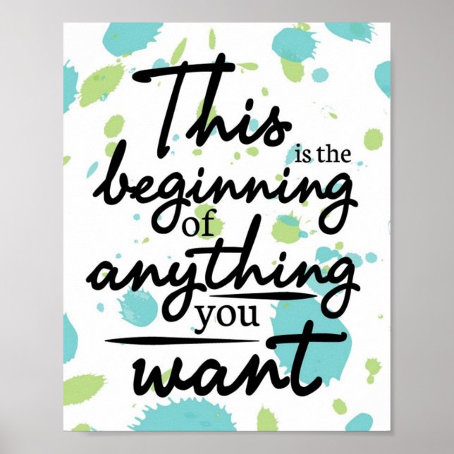 New Beginnings Poster (Front)