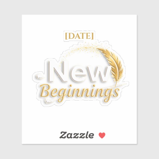 New Beginnings Sticker / Sticker Nuevos Comienzos (Sheet)