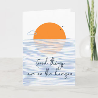 New Beginnings Sunset Sincere Heartfelt Card