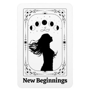 New Beginnings Tarot Divorce Party Favor Breakup Magnet