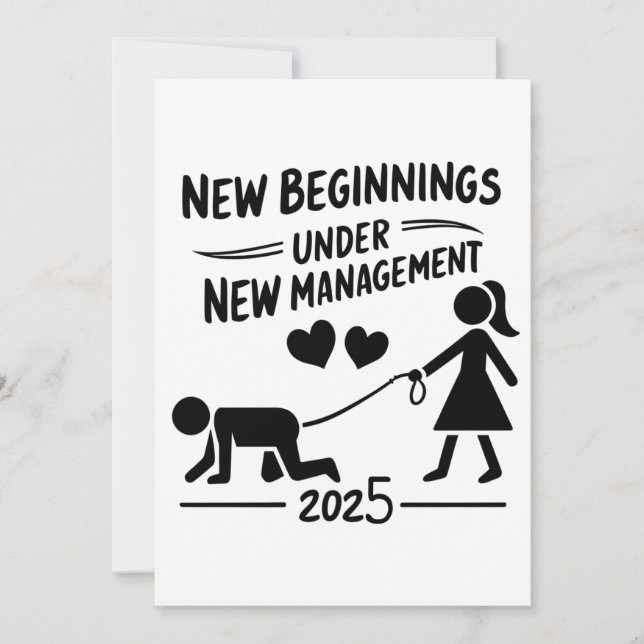 New Beginnings Under New Managment 2025 Holiday Card (Front)