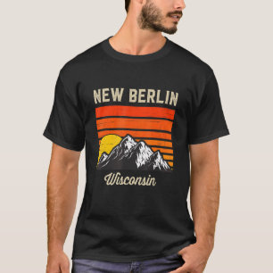 New Berlin Wisconsin Retro City State Usa T-Shirt